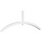 Ekena Millwork Archdale Architectural Grade PVC Gable Bracket, 108"W x 36"H x 2"D x 4"F, 8/12 Pitch GBP108X36X0204ARC00 - alternate 1